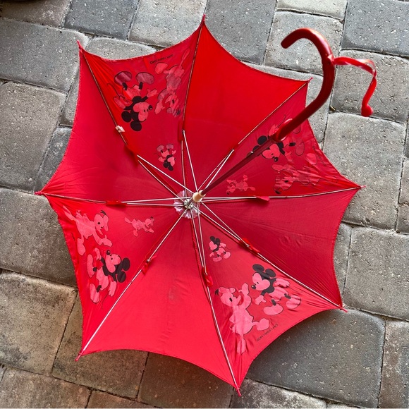 Vintage Disney Mickey and Donald Duck Umbrella - Picture 2 of 8